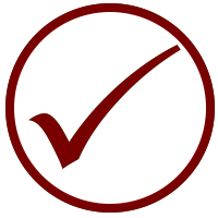 Red Circle Check Icon